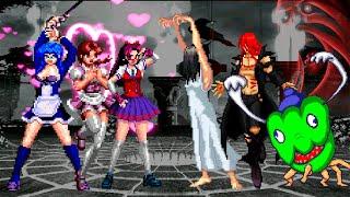 [KOF Mugen] Waifu Glasses Team VS Horror Team!