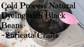 Cold Process Natural Dyes with Black Beans