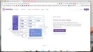 Creating an Heroku account