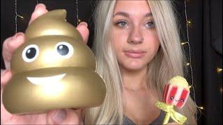 ASMR Squishies With Close Whispering/ Inaudible Whispering