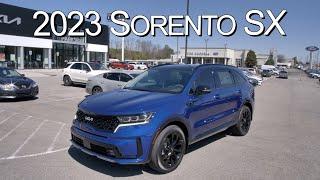 New Sapphire Blue 2023 Kia Sorento SX at Parkside Kia