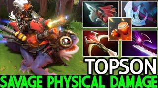 TOPSON [Snapfire] Savage Physical Damage with Right Click Build Dota 2