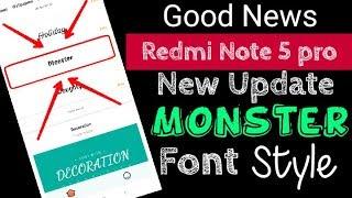 How to change Font Style in Redmi Note 5 pro | নতুন Monster Font Style