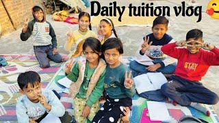 Daily tuition vlog  || Junior's study point || #tuitiontime #mastitime #class1to5