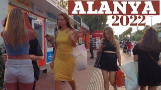 ALANYA AHMET TOKUS STREET TOUR 2022 ! ALANYA CİTY CENTER ! WALKING TOUR ! TURKEY HOLIDAY TRAVEL 4K