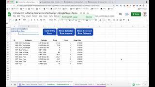 5.4.4 Data Entry - Embedded Forms in Google Sheets