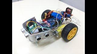 Labirent Çözen Robot Yapımı (Arduino) (Kendin Yap ) (L298 , HC-SR04 , 2WD)