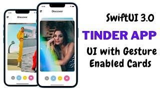 SwiftUI 3.0 - Tinder App UI With Gesture Enabled Cards - Notification Center - Complex UI - Xcode 13