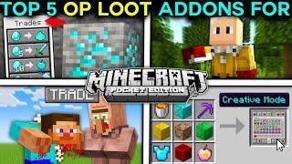 Top 5 Op Loot Mod For Minecraft Pocket Edition (1.19+) | BEST Minecraft MODS