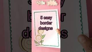 5 easy border designs PROJECT WORK DESIGNS/ SIDE BORDER DESIGN /BORDER DESIGNS #shehnilakhan