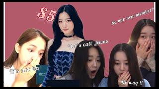TripleS girls reacting to the new member 'S5'!