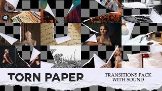 Torn Paper Transitions After Effects Templates