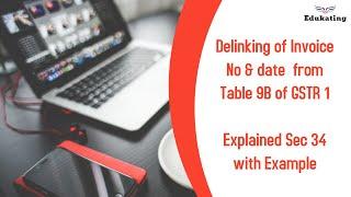 Delinking of Invoice in Table 9B (Dredit /Credit Note Table) in GSTR 1| Edukating | CA Arun Chhajer