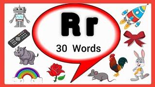 Letter R words for kids /Phonics letter r/ Words start with r/r words/r letter words/r for words