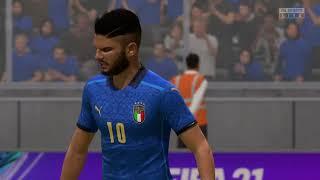 Italy vs Spain (EURO 2020) FOOTBALL 06/07/2021 Goals Highlights (FIFA 21 Simulation)