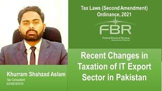 Taxation of IT Sector in Pakistan | Changes in Taxation of IT Export Sector in Pakistan| FBR