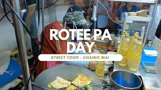 Famous Rotee Pa Day - Michelin guide street food Chiang Mai -    4K