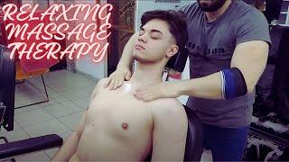 ASMR AMAZING TURKISH FULLBODY BARBER MASSAGE-Chest,leg,foot,arm,back,abdomen