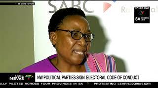 North West political parties sign electoral code of conduct