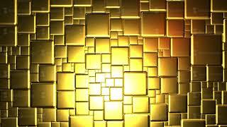 Golden Cubes Background In 4k