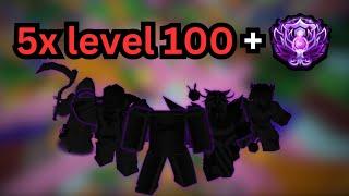 FULL LEVEL 100 TEAM and NIGHTMARE in ROBLOX BEDWARS