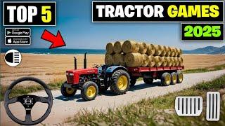 Top 5 Open World Tractor Driving Games | Best Tractor Games For Android 2025