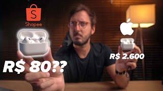 AIRPODS PRO 2 da SHOPEE vs ORIGINAL: uma FRAUDE ou UM MILAGRE?