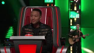 Country Singer Cam Spinks Sings Pat Green's "Wave on Wave" - the voice Blind Auditions