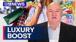 Surprising boost in luxury brands amid cost-of-living crisis | 9 News Australia