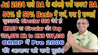 वाह, DA 54% तो 50% Merge, पर AICPIN के आंकड़े कहां हैं? MACP का Circular और उसका भी Arrear #sparsh