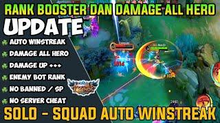 UPDATE RANK BOOSTER DAN DAMAGE MOBILE LEGEND TERBARU !! AUTO WINSTREAK