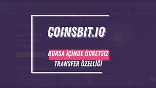 COINSBIT.IO BORSA İÇİNDE ÜCRETSİZ TRANSFER ÖZELLİĞİ