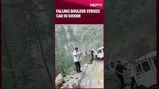 Sikkim News | 1 Dead As Falling Boulder Strikes Car In Sikkim Amid Monsoon