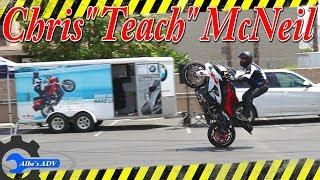 Chris Teach McNeal stunt show at BMW Motorcycles of Riverside, S1000RR, G310R, K1600B