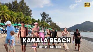 [4K]  Walking tour Kamala Bech in Phuket, Thailand, Feel the atmosphere of 2024