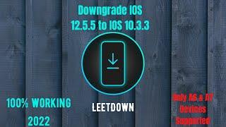 Downgrade IPhone 5 & 5s from IOS 12.5.5 to IOS 10.3.3