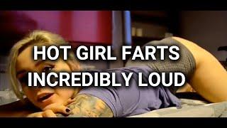 Hot Girl Farts Incredibly Loud