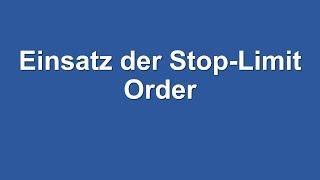 Colmex Programm- Einsatz der Stop-Limit Order