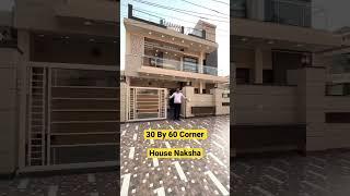 30*60 Corner House Naksha Design #shorts #housedesign