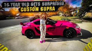 16 Year Old Gets New Toyota Supra for Christmas! Shocked!