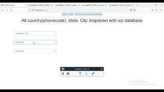 country state city dynamic dependent dropdown using ajax in codeigniter