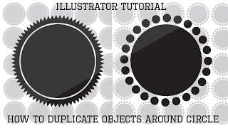 How To Duplicate Objects Around A Circle (Illustrator Tutorial) - Logo Design Tutorial
