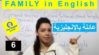 FAMILY in English  أفراد العائلة بالإنجليزية
