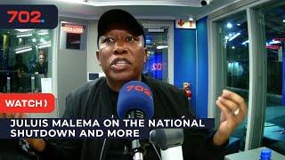 EFF leader Julius Malema: "Mbalula's shutdown claims are 'illiteracy mixed with babbelas'"