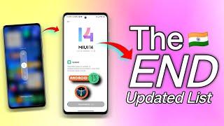 OFFICIAL - New - END OF LIFE - NO Miui 15/14 - ANDROID 14/13 - XIAOMI WILL NOT SUPPORT THESE DEVICES