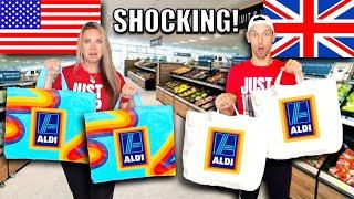 ALDI USA vs ALDI UK grocery SHOCKING price COMPARISON!  USA vs UK food shopping 