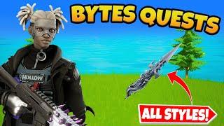 Fortnite Bytes Quests (How to Unlock ALL Bytes Pickaxe Styles)
