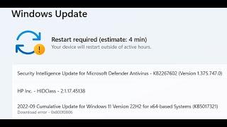 Fix Windows 11 Update Error 0x800f0806