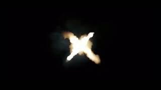 No copyright black screen machine gun muzzle flash