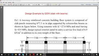 Direct Design Method. Example1 analysis part1